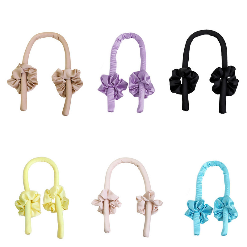 Ζεστό! Heatless μπούκλα κεφαλόδεσμος χωρίς μπούκλες θερμότητας Κορδέλα κύλινδροι για τα μαλλιά Sleeping Soft Headband Hair curlers DIY Hair Styling Tools