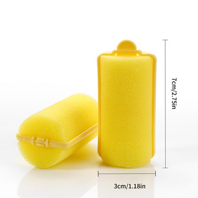 Čarobni spužvasti pjenasti valjci za kosu Uvijači za oblikovanje Mekani spužvasti pjenasti jastučići Valjci za kosu Uvijači DIY kovrče Frizerski alat