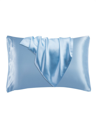 Pure Emulation Silk Satin Μαξιλαροθήκη Άνετο Κάλυμμα Μαξιλαροθήκης Μαξιλαροθήκη για Ριχτάρι Κρεβατιού Μονά Μαξιλαροθήκη