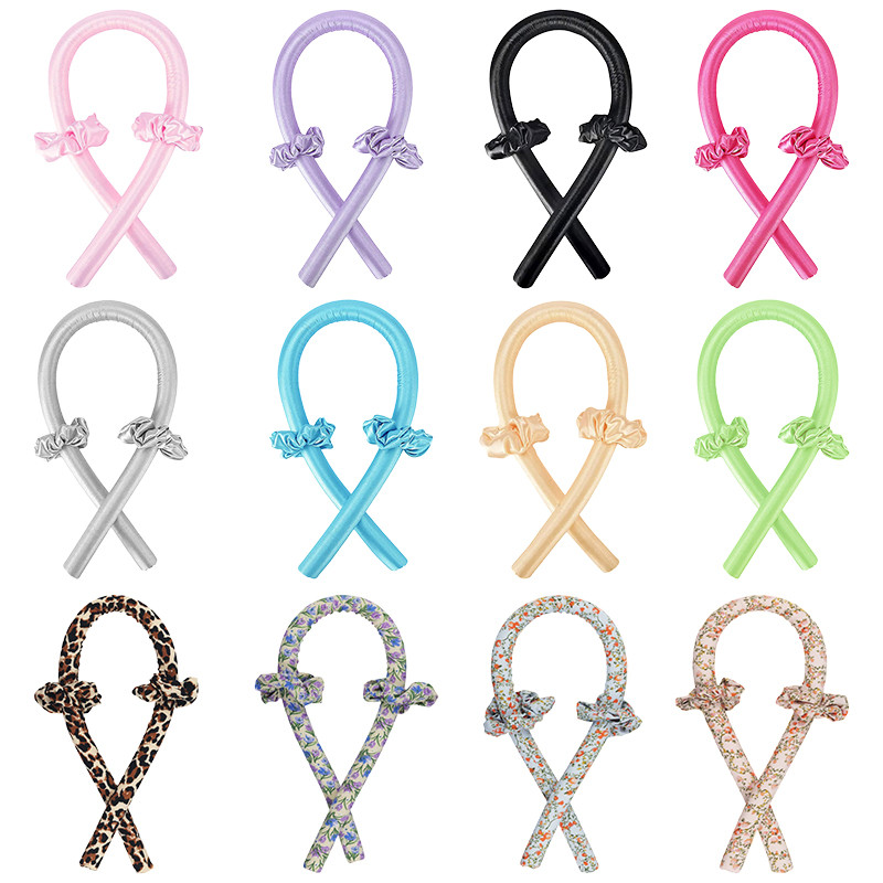 Nekarstoši matu ruļļi Rodas galvas saite Lazy Curler Silk Heatless Hair Lokšķērēšanas Lente Cirtaini Matu Veidošanas Instruments Boucleur cheveux C0022A