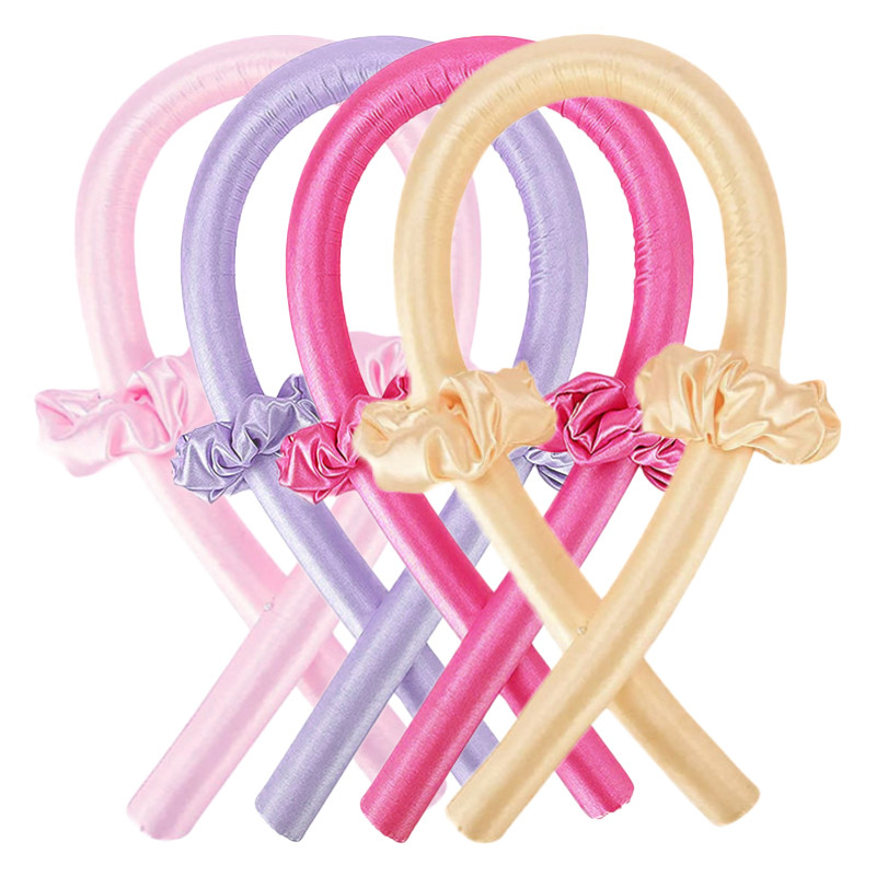 Nekarstoši matu ruļļi Rodas galvas saite Lazy Curler Silk Heatless Hair Lokšķērēšanas Lente Cirtaini Matu Veidošanas Instruments Boucleur cheveux C0022A