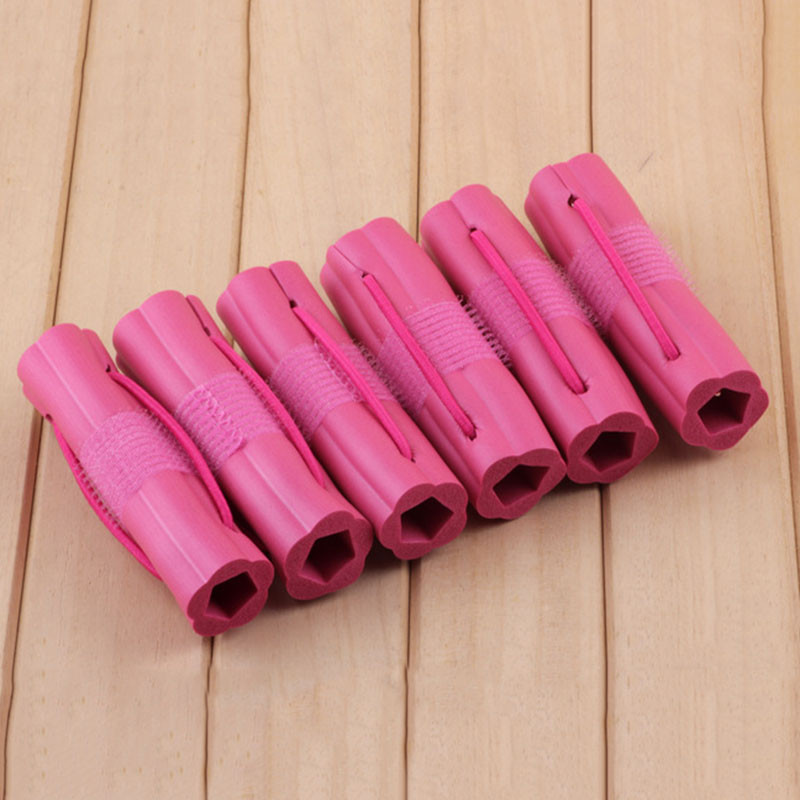 New Fashion 6db habszivacs hajcsavaró barkács Hullámos haj utazási otthoni használatra Puha hajcsavaró görgők formázó eszközök