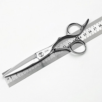 Ножици за коса 440C Професионални фризьорски ножици за подстригване и изтъняване Бръснарски ножици Висококачествено изрязване на върбови листа
