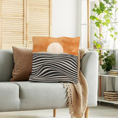 Fata de perna din in abstract scandinava home canapea husa de perna noptiera husa de perna fara insert de perna