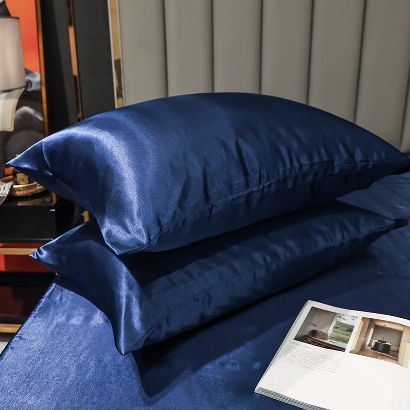 1tk/ 2tk Puhast satiinist siidine pehme padjapüüri kate voodipesu padja kate Ristkülik padjapüürid voodivoodrid mitmevärvilised