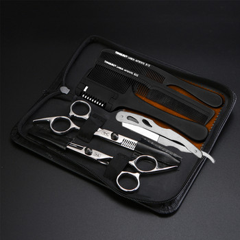6\'\' JP 440C Ножица за коса Бръснарско фризьорско подстригване Професионална ножица за изтъняване на ножици от неръждаема стомана Комплект за бръснарски салон