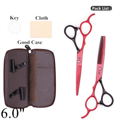 Škare za lijevu kosu Purple Dragon 5.5`` 6" Set škara za šišanje od nehrđajućeg čelika Škare za stanjivanje kose Frizerske škare Z8001