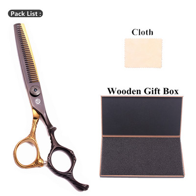 Purple Dragon 6" 440C Profesionalios kirpyklos žirklės, reguliuojamos sraigtinės plaukų kirpimo žirklės ploninimo žirklės salono plaukų kirpimo rinkinys Z9026