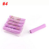 3 iepakojumi/komplekts 18 mm matu ilgviļņu stieņi ar gumijas joslām komplekts auksts pastāvīgs stienis plastmasas ruļļi rullīšu komplekts Wave pūkains kukurūzas mati 1507