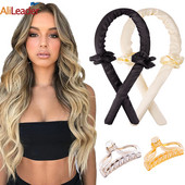 Femei Heatless Curling Rod Bandă Lazy Bigudiu ondulator de păr fără căldură Bigudiuri de păr pentru somn Moale de mătase ondulator de păr Bigudiuri de spumă