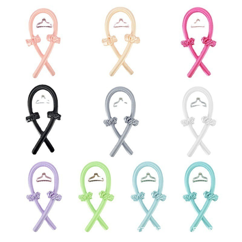 Nekarsējama kērlinga stieņa galvas saite Lazy Curler Zīda kērlinga lente Zīda kērlinga lente Karstuma matu kērlinga lente Padara matus cirtainus