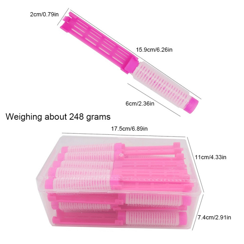 20 buc seturi de role de păr cu cutie de depozitare Morgan tampon pufos autoadeziv Root Perm Roll Durabil, moale, instrumente de styling Frumusețe Sănătate