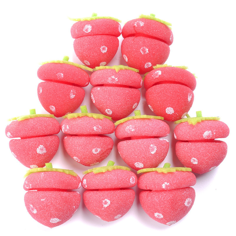 12 kom Ženski uvijači za kosu Uvijači Kuglice od jagoda Meka spužva za oblikovanje kose Divan DIY alat