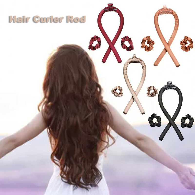 Drošs matu galvas lentes rullītis Viegls matu ruļļa stienis, atkārtoti lietojams bezkarsējams cirtas lentes galvas lentes bezkarsējs matu veidotājs