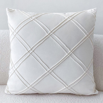 Zlatna plišana krznena bijela jastučnica 43x43 Ukrasna jastučna navlaka za kauč Jastučnica za uređenje doma Siva krznena jastučnica