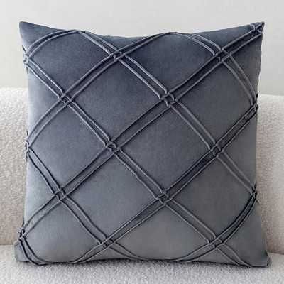 Zlatna plišana krznena bijela jastučnica 43x43 Ukrasna jastučna navlaka za kauč Jastučnica za uređenje doma Siva krznena jastučnica