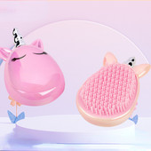 Mini pieptene magic pentru păr fierbinte, perie de descurcarea de păr, unicorn, duș, pieptene TT, pentru călătorii, instrument profesional de stil pentru salon de masaj