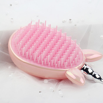 Mini Magic Hot Hair Comb Detangling Четка за коса Cartoon Unicorn Shower TT Comb for Travel Professional Massage Salon Styling Tool