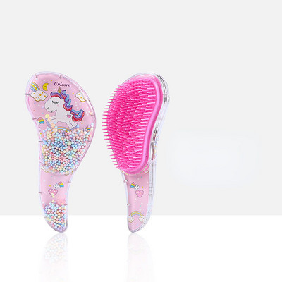 Mini pieptene magic pentru păr fierbinte, perie de descurcarea de păr, unicorn, duș, pieptene TT, pentru călătorii, instrument profesional de stil pentru salon de masaj