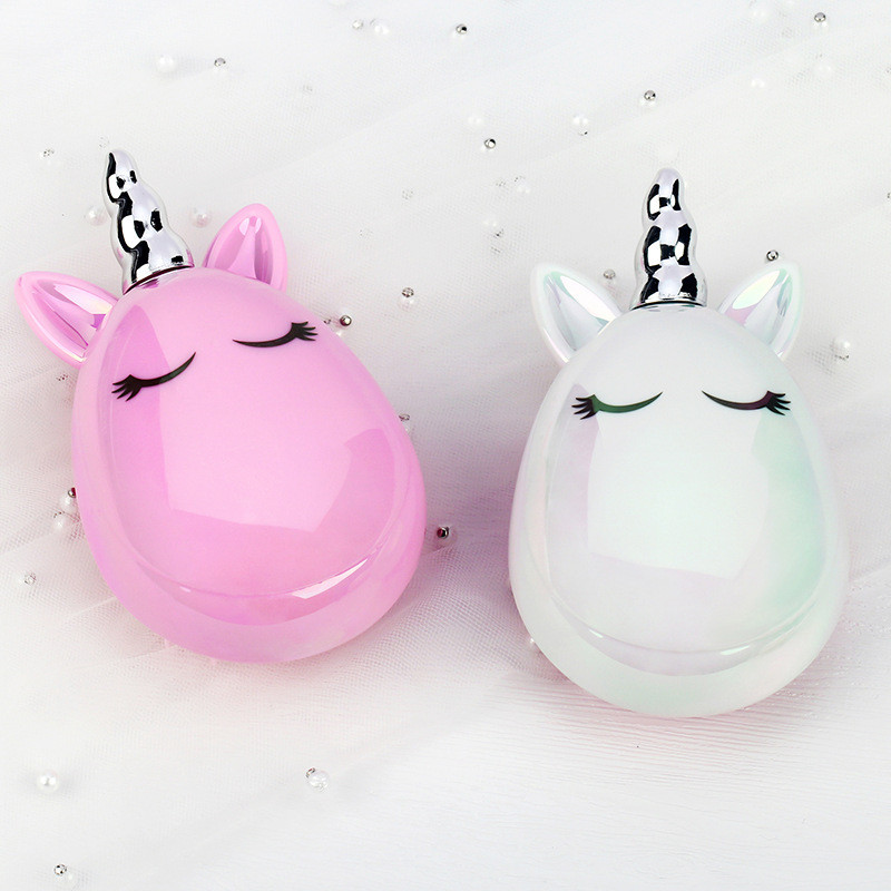Mini Magic Hot Hair Comm Detangling juuksehari Cartoon Unicorn Shower TT kamm Reisimiseks Professionaalne massaažisalongi stiilitööriist