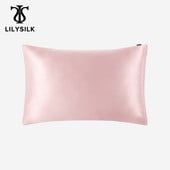 LILYSILK Pure 100 Selyem párnahuzat Haj rejtett cipzárral 19 Momme Terse Color Női Férfi Gyerek Lány Luxus Ingyenes szállítás