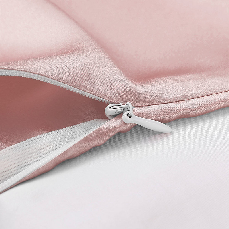 LILYSILK Pure 100 Selyem párnahuzat Haj rejtett cipzárral 19 Momme Terse Color Női Férfi Gyerek Lány Luxus Ingyenes szállítás