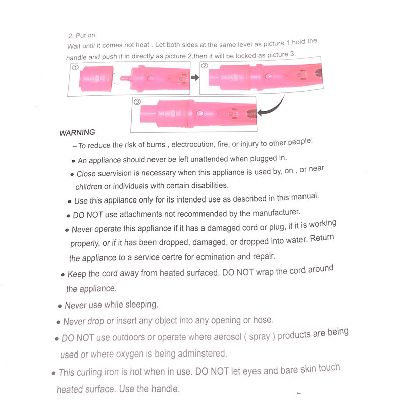 DODO 3 u 1 uvijači za kosu Care Styling štapić za uvijače Zamjenjiva kopča od 3 dijela Uvijači za kosu Set uvijača Alat za frizure