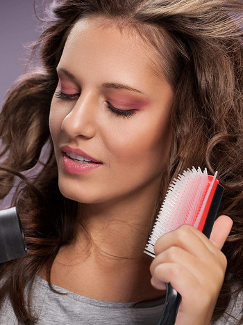 Denman Brush Hair 9-редова четка за разплитане на коса Denman Detangler Четка за коса Масажор за скалп Прави къдрави гребени за мокра коса за жени