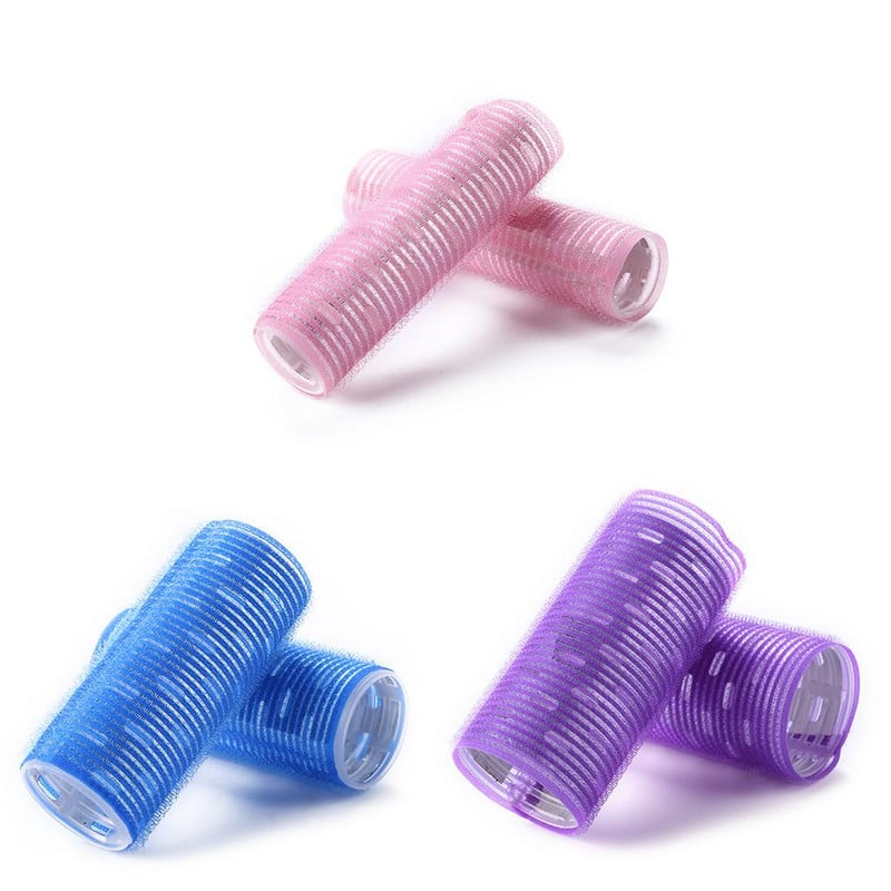 2 komada 3 veličine Samoljepljivi prianjajući valjci za kosu DIY Magic Samoprihvatljivi uvijači za kosu Roll uvijač Beauty Frizerski alati za oblikovanje kose