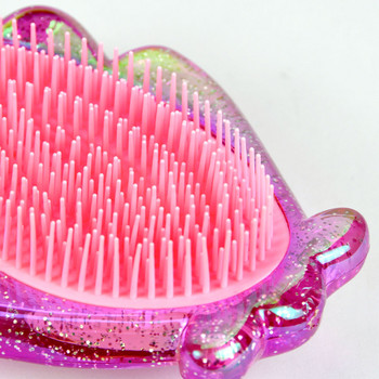Comb Beauty Glitter Shell Hair Brush For Styling Tool Anti-static Hair Detangler Brush Professional Woman Barber Accessories
