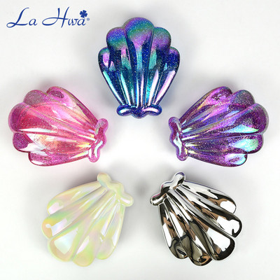 Гребен Beauty Glitter Shell Четка за коса за стилизиращ инструмент Антистатична четка за разплитане на коса Професионални бръснарски аксесоари за жени