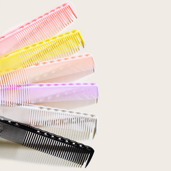 7 цвята Професионални гребени за коса Бръснар Четка за подстригване Антистатичен Tangle Pro Salon Фризьорски Грижа за косата Инструменти за оформяне