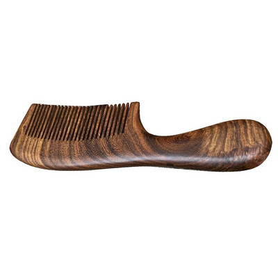 Sandalkoka sandalkoka ķemme Unisex smalku zobu vieglas zobratu ķemmes ar rokturi ceļojošajiem kempinga piederumiem