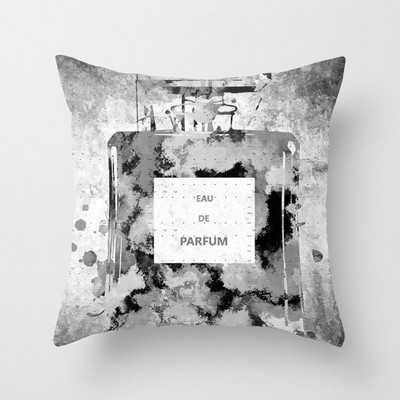 Uued käsitsi maalitud lilled parfüümipudelid padjakate polüester puuvill 45x45cm padjapüür Kodu dekoratiivsed padjakatted