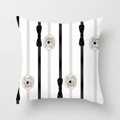 Uued käsitsi maalitud lilled parfüümipudelid padjakate polüester puuvill 45x45cm padjapüür Kodu dekoratiivsed padjakatted