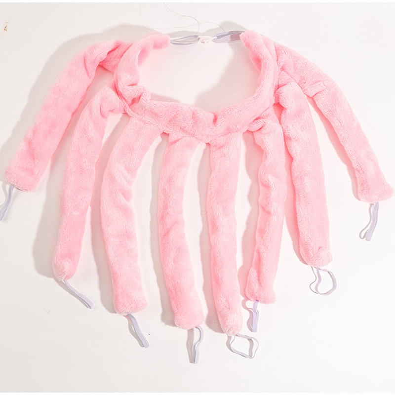 Jauns Octopus Curler, mīksts flaneļa galviņā stiprināms Lazy Sleep Curler Bez sildīšanas Curler Wave Shaper DIY matu veidošanas rīks