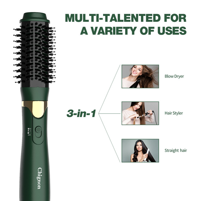 Matu žāvētājs Volumize One Step matu iztaisnošanas birste Daudzfunkcionālas negatīvas žāvētāja sukas Negative garās otas JAUNUMS