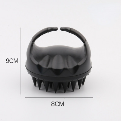 Perie portabilă de șampon din silicon Perie de mână rotundă moale pentru masaj al scalpului Perie de masaj pentru baie Perie de păr pentru duș Pieptene de îngrijire a părului