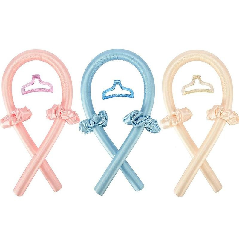 Šipka za kovrče bez zagrijavanja Traka za glavu Pjenasti uvijač Svilena traka za kovrčavo Valjci za kosu DIY Alati za oblikovanje kose s ukosnicom Obruč za kosu