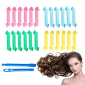 30 cm 10 kom. Spiralni uvijači za kosu bez zagrijavanja Čarobne cijevi za uvijanje kose Lazy Rollers Beauty Loop Za meko oblikovanje valova