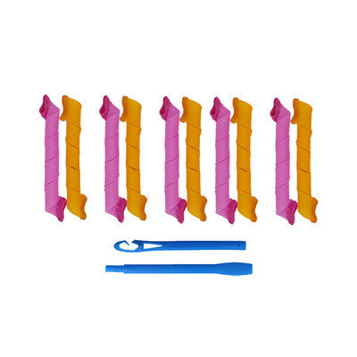 30 cm 10 kom. Spiralni uvijači za kosu bez zagrijavanja Čarobne cijevi za uvijanje kose Lazy Rollers Beauty Loop Za meko oblikovanje valova