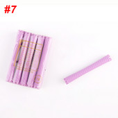 3 iepakojumi/komplekts 11 mm matu ilgviļņu stieņi ar gumijas joslām, komplekts aukstā pastāvīgā stieņa plastmasas ruļļi Rullīšu komplekts Wave Fluffy Corn Hair 1507