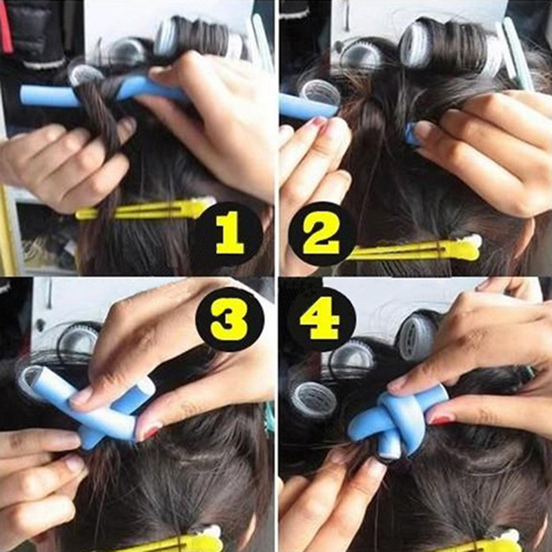10 kom/set Mekani valjak od pjene Bendy Twist štapići za uvijače Diy Hair Design Maker Alati za valjke za uvojke Foam Roller Curles Alati za kosu