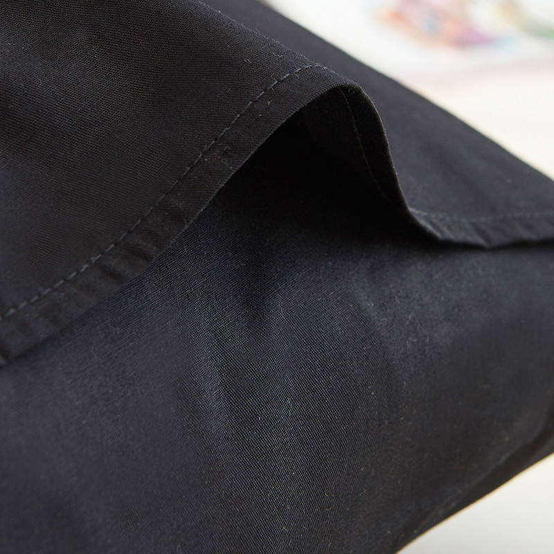 Pamučna jastučnica Jednobojna jastučnica Posteljina Crna jastučnica Kuverta Navlaka za jastučnicu po mjeri 40x60 40x70 50x70