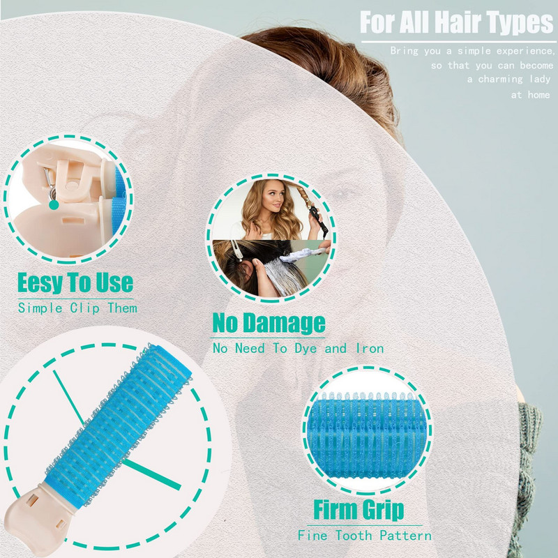 Lepršava kopča za kosu Kovrčave šiške Artefakt Korijen kose Fluffy Device Cranial Top Curler Lazy Hair Clip Bang Clip iznad glave