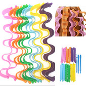 12 τμχ Magic Hair Curlers Rollers Wave Curls Kit Styling, Heatless Hair Curler for Women's Girl, No Heat Curlers for Long Hair