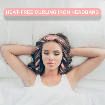 Lazy Heatless Hair Curlers Headband Magic Foam Curler Μεταξωτό ραβδί Sleeping Headband μη καταστροφικά μαλλιά