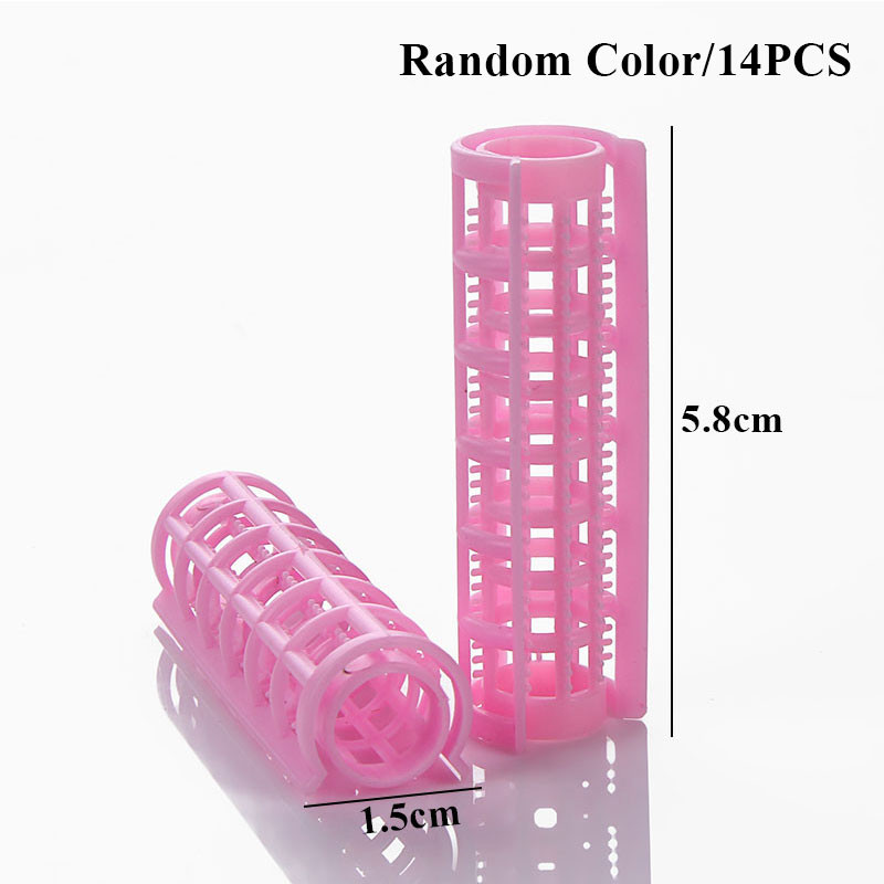 Plastikust juukserullid lokirullid kinnituvad rullid Isehaarduvad rullid isetegemiseks juuksurile Juuksurisalong Juuksejuuksuri lokirullint