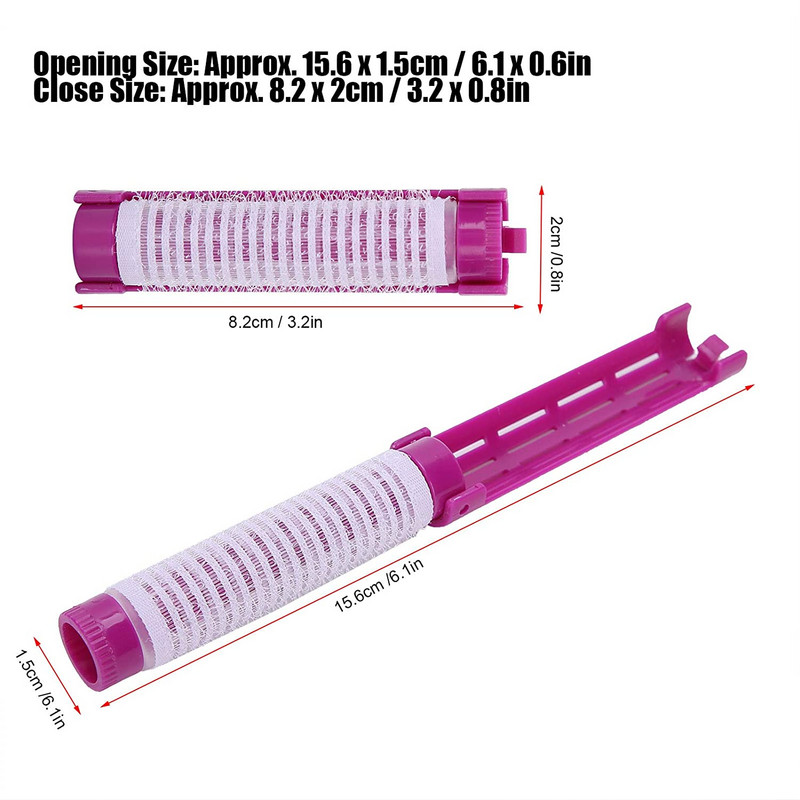10gab matu ilgviļņu stieņi, pūkains ilgviļņu matu ruļļu komplekts ilgviļņu stieņi frizieru veidošanas rīks salona frizierim mājās
