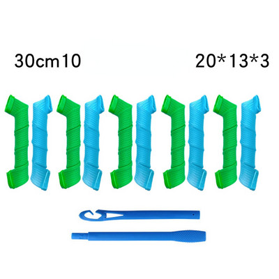 Prijenosni uvijač za kosu 50 cm DIY Valjci za kosu Spiralne okrugle kovrče Wave Former Bez topline Uvijač za kosu za žene i djevojčice